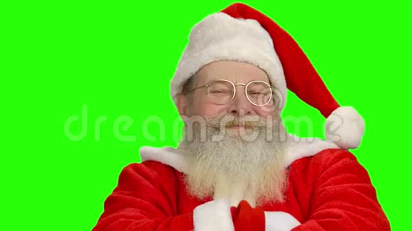 在彩色背景上的圣诞老人视频的预览图