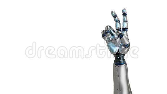 动画机器人手数2指右手阿尔法频道视频的预览图