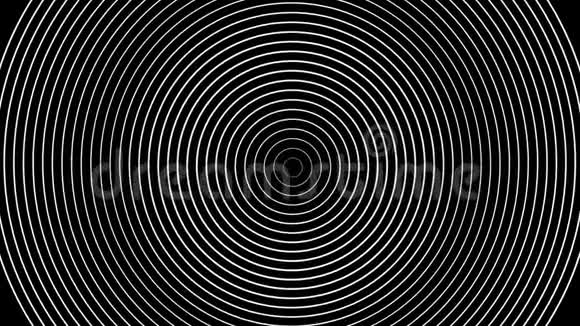 在黑色背景上移动白环的假设提取视频的预览图
