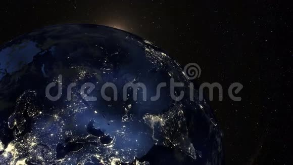 从太空看地球的日出视频的预览图