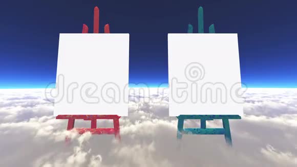 云层上的帆布视频的预览图