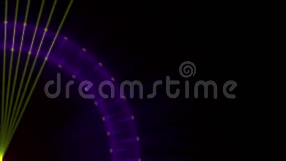微波晕模式霓虹灯脉冲科学未来辐射能量扫描数据视频的预览图