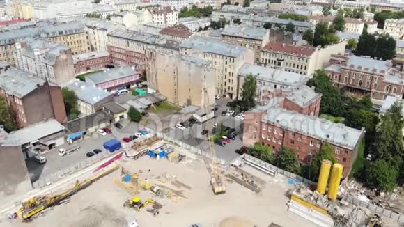 圣彼得堡4K新建筑空中录像视频的预览图