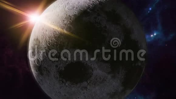 动画月亮黄道十二宫星座符号和行星3D绘制4K视频的预览图