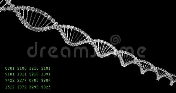 分析DNA结构法医研究基因遗传病科学玻璃分子能够循环视频的预览图