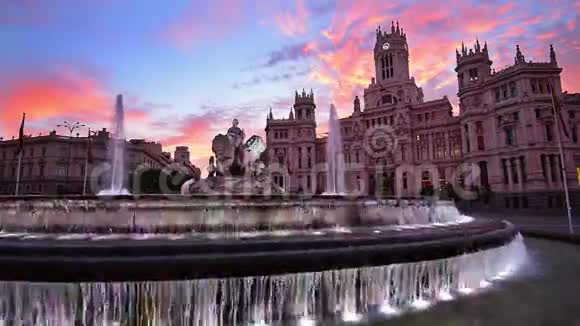 西班牙马德里Cibeles广场视频的预览图