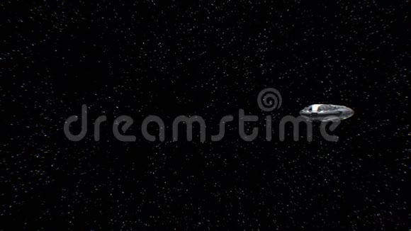金星之旅科幻宇宙飞船接近行星引擎脉动三维动画地球的纹理是视频的预览图