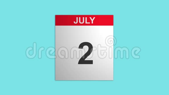 日历与7月和页的移动视频的预览图