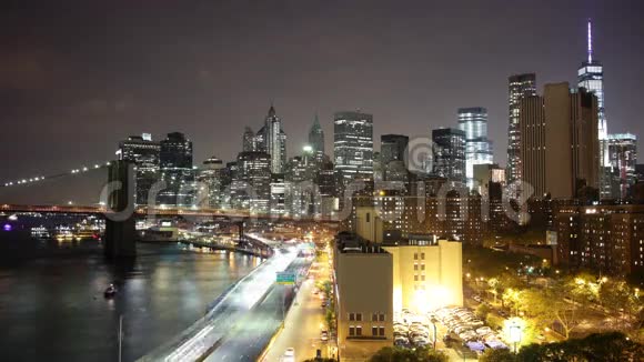 曼哈顿交通湾距纽约市4公里视频的预览图