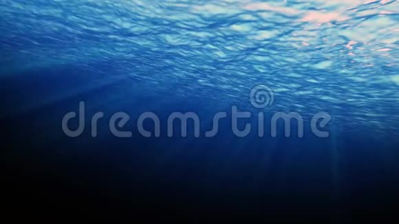 从水下看到的海洋地表水视频的预览图
