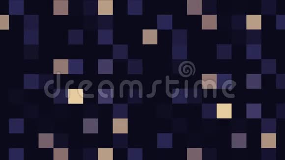 抽象闪亮的光像素块移动背景抽象像素块移动视频的预览图