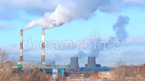 热电厂吸烟管道视频的预览图