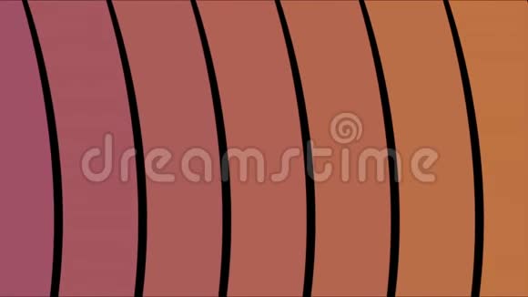 条纹背景移动波的平面设计动画彩色移动波浪条纹背景的抽象视频的预览图