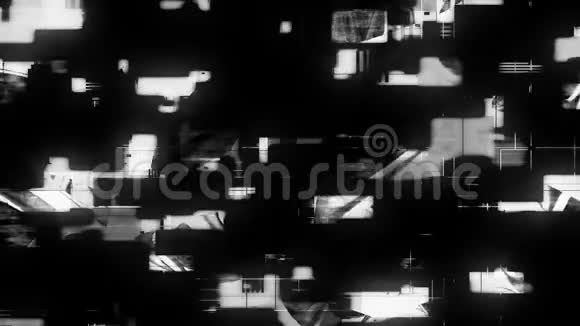 具有奇妙结构的抽象网格计算机生成的抽象背景三维渲染视频的预览图