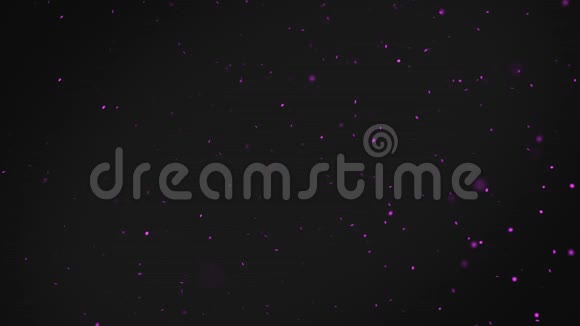 带有紫色浮动波克颗粒的抽象背脊视频的预览图