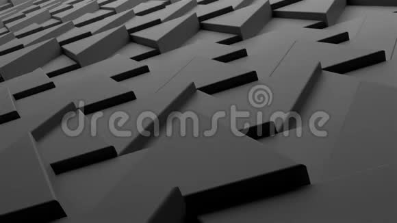 平滑多角曲面计算机生成现代抽象背景三维渲染视频的预览图