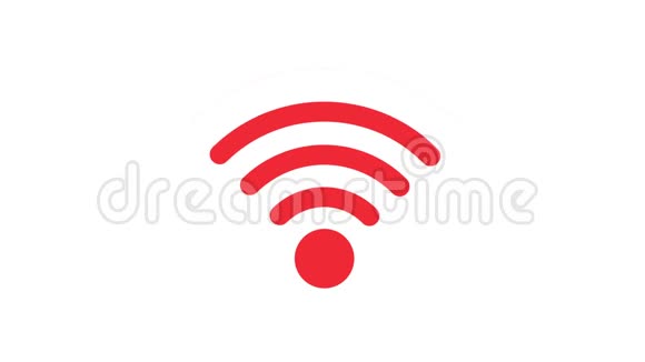 红色图标连接到wifi点4k视频视频的预览图