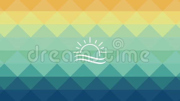 海滩和太阳符号高清定义视频的预览图