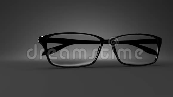 黑色背景上的黑色眼镜视频的预览图