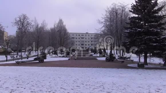 冬季城市维特布斯克视频的预览图