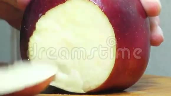 苹果水果新鲜食物视频的预览图