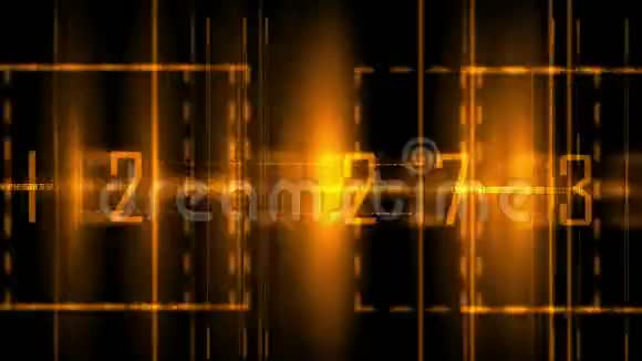 4k业务数字矩阵光字火交射线线数编码视频的预览图