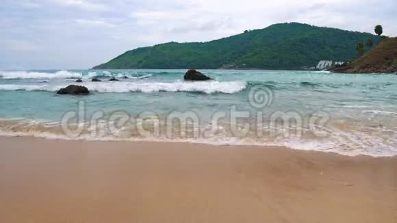 海景观热带海岛沙滩视频的预览图