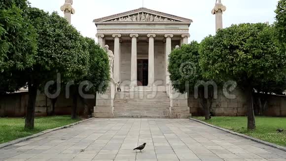 希腊雅典学院主楼视频的预览图