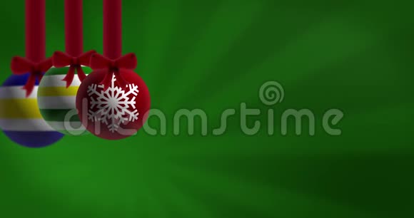 圣诞装饰背景15阿尔法频道视频的预览图