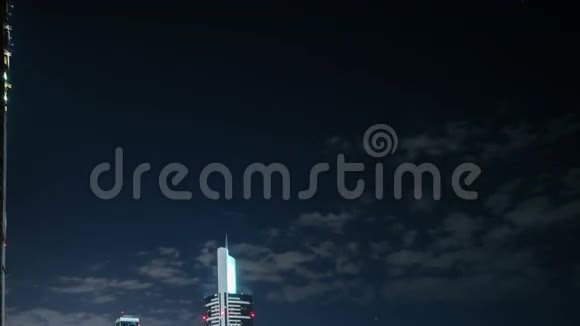 迪拜主街4k个时间段的屋顶景观视频的预览图