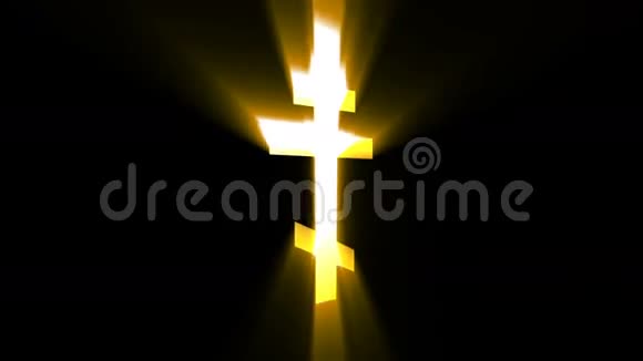 教堂十字架动画视频的预览图