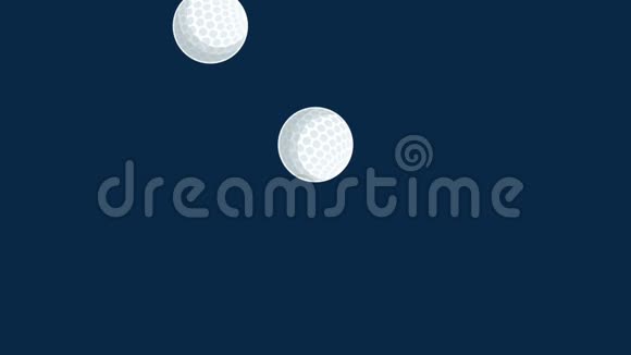 高尔夫球雨高清动画视频的预览图