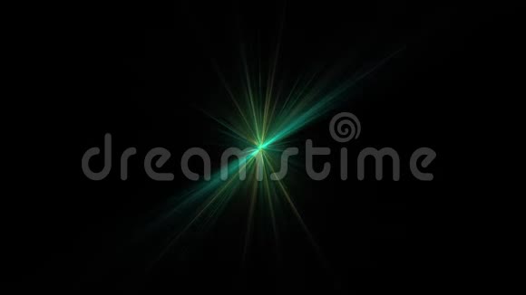 绿星闪耀在黑色上视频的预览图