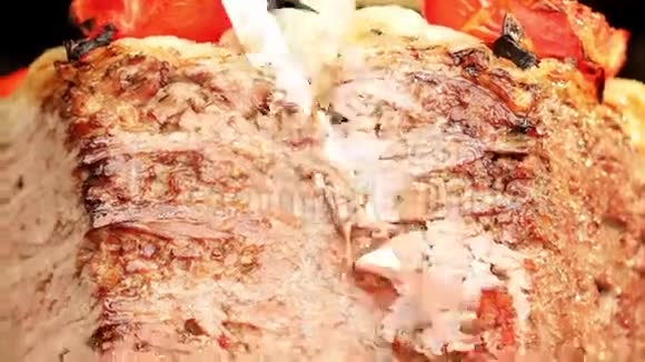火鸡肉串土耳其最受欢迎的食物视频的预览图