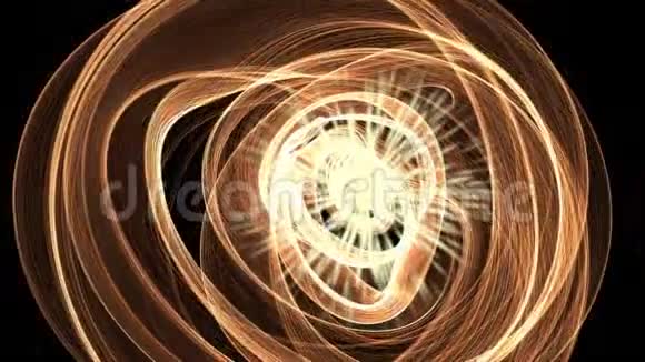 科幻动画等离子物质围绕一个炽热的源头旋转视频的预览图