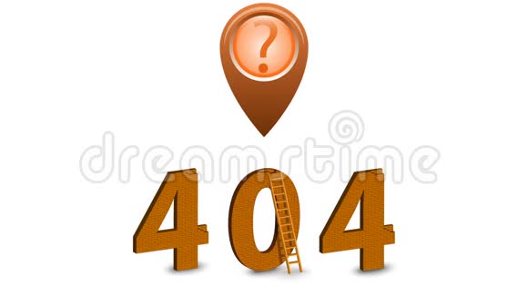 404错误页面动画图标阿尔法频道60英尺视频的预览图