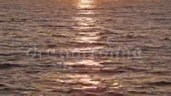 日落的大海视频的预览图