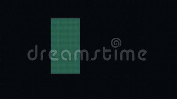 绿色问题标志打字旧LED液晶显示器动画背景循环新质量复古数字字母视频的预览图