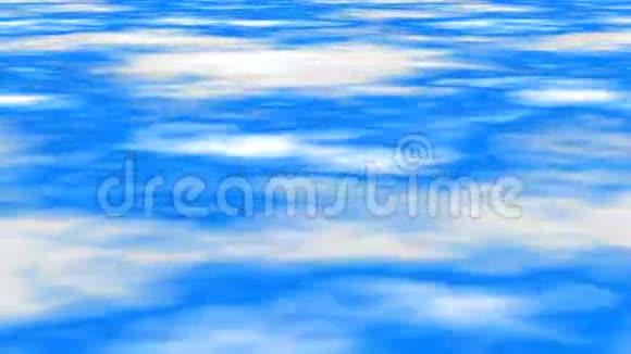 动画彩色背景视频蓝天运行白云颜色视频的预览图