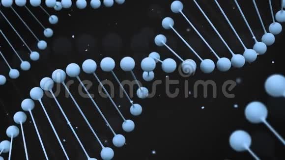 黑色背景DNA链马特蓝型视频的预览图