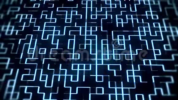 白色发光数字墙VJ环运动背景视频的预览图