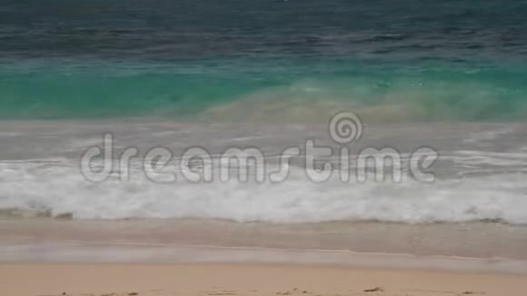 美丽的加勒比海海滩半月半湾视频的预览图