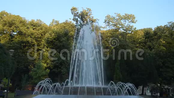 在塞尔维亚VrnjackaBanja喷泉视频的预览图
