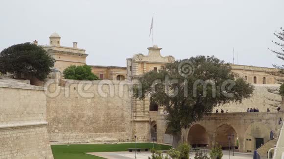 姆迪纳马塔2018年4月古代墙壁和防御工事姆迪纳是马耳他的平民旅游目的地视频的预览图