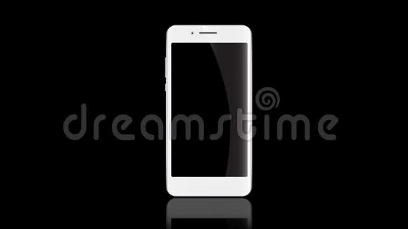 黑色背景上的智能手机静态模板视频的预览图