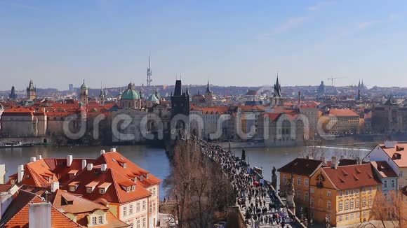 布拉格捷克查尔斯桥视频的预览图