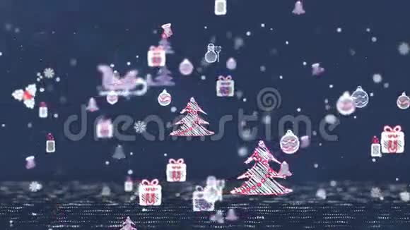 漂浮的圣诞偶像视频的预览图