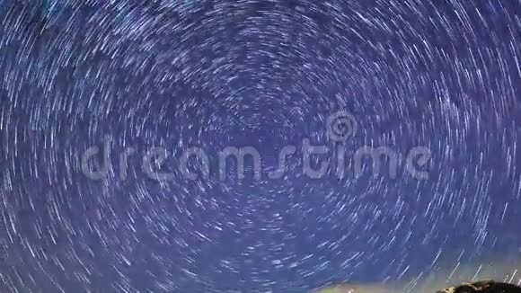 星星会留下痕迹时间流逝4K视频的预览图