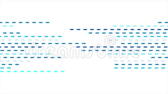 抽象几何蓝色虚线视频动画视频的预览图