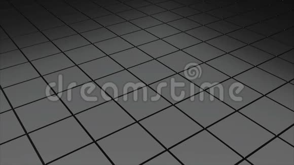 金属地板与瓷砖抽象三维渲染计算机生成背景视频的预览图